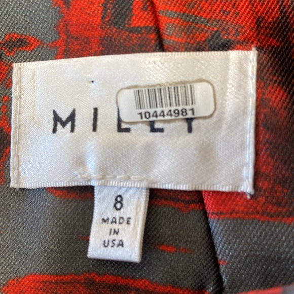 Milly NWOT, Orange,Black,Gray dress,Excellent Condition, measurements in photos - Picture 10 of 14